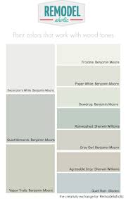 The colors have very soft hues. Remodelaholic Choosing Paint Colors That Work With Wood Trim And Floors