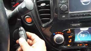 If the lights flash or the horn beeps once, the nissan intelligent key has been. Start Nissan Dead Key Fob Battery Push Button Start Youtube