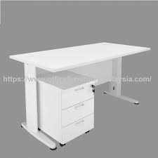 10 best office furniture suppliers in malaysia. 6ft Modern Design Fully White Office Desk And Mobile Pedestal 3 Drawer Set Office Furnitures Malaysia Online Shop Malaysia