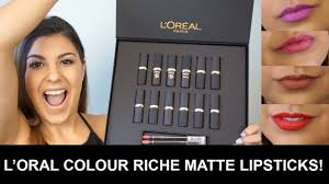 In multiple trend shades, from dusty greige to deep purple and electric coral. New L Oreal Colour Riche Matte Lipsticks Swatches And Review Youtube