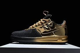 Nike Lunar Force 1 Low Duck Boot Black Gold Nike Air Shoes Sneakers Men Sneakers Men Fashion