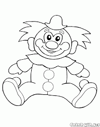 Le dessin est une des images qui font peur. Coloriage Toy Clown