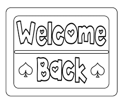 This is a downloadable copy (not a printed physical copy). Welcome Back Coloring Pages Kindergarten Coloring Pages School Coloring Pages Coloring Pages To Print