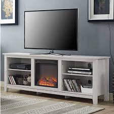 White Wash Wood 70 Inch Tv Stand Fireplace Space Heater Fireplace Tv Stand Space Heater Fireplace Fireplace Entertainment Center
