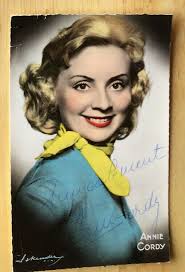 Baroness Annie Cordy Vintage Signed Photo