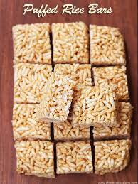 Peanut Butter Puffed Rice Bars Recipe Recipe Puffed Rice Rice Bar Rice Cake Recipes