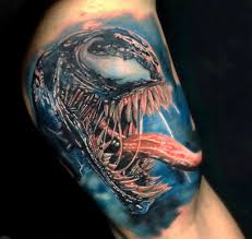 The design of the venom and carnage tattoo symbolizes strength, as well as unpredictability. Tattoo Studio In Munich Maxvorstadt Tattoo Anansi