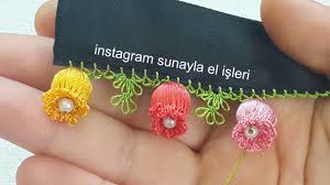 Igne Oyasi Tig Oyasi Karisik Nar Cicegi Oya Modelleri Yapilisi Yapma Cicekler Oya Kurdele Oyasi