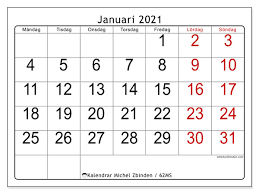 Här är kalendern med helgdagar sverige för januari 2021. Kalender 62ms Januari 2021 For Att Skriva Ut Michel Zbinden Sv