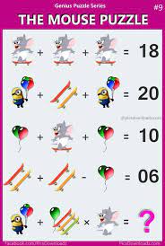 Math may feel a little abstract when they're young, but it involves skills t. 9 Puzzles Ideas Maths Puzzles Math Riddles Picture Puzzles