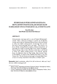 Pengertian perkawinan kuhperdata tidak memberikan pengertian mengenai perkawinan. Pdf Pembubaran Perkahwinan Kerana Mengahwini Wanita Dalam Iddah Oleh Mahkamah Tinggi Syariah Kuala Terengganu Jurnal Syariah Um Academia Edu