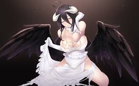 1920x1080 albedo (overlord), overlord (anime) wallpaper png. Cait Overlord Albedo Overlord Dress Horns Wallpaper Wings 469416 Yande Re