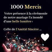 Belle Carte Remerciements Mariage Texte Pour Dire Merci Aux Invites Message Pour Dire Merci Citation Remerciement Texte Remerciement