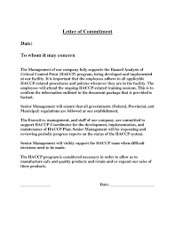 Commitment Letter Sample En 2020
