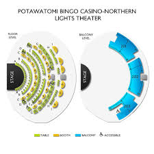 potawatomi bingo casino northern lights theater tickets