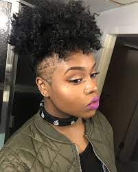 Natural Hair Undercut Undercut Puff Natural Hair Shaved Sides Shaved Sides Design Natural Hair Styles Shaved Side Hairstyles Tapered Natural Hair