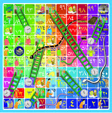 Snake Ladder A K A Ular Tangga Games Play Toy Latar Belakang Ilustrasi Digital Permainan Papan