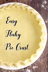 Carefully slide your hand underneath bottom layer of wax paper, and flip. Easy Flaky Pie Crust The Gracious Wife