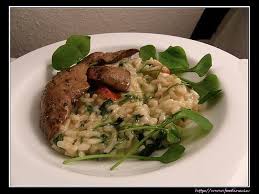 Kaninchenleber Butter Salbei Postelein Risotto Foodina Rezept Risotto Lebensmittel Essen Essen