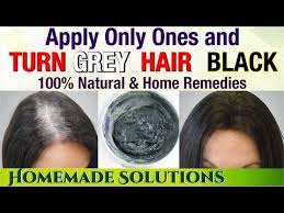 These properties help to nourish your scalp and grow your hair and. Remove White Hair In Just 10 Minutes With This Amazing Remedy Youtube Color Gray Hair Naturally Thick Hair Styles Black And Grey Hair