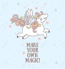 Make your own trading card sleeves and upgrade your tcg gear! Poster With Cute Pegasus On Starry Background Make Your Own Magic Card Can Be Used As Invitation For Birthday Party Vector Illustration Royalty Free Cliparts Vectors And Stock Illustration Image 73292988