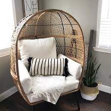 Better Homes And Gardens Ventura Boho Stationary Wicker Egg Chair Walmart Com Boho Living Room Living Room Decor Home Decor