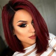 Depends on how light you're planning to go and how dark your original hair color is. Fashion Ombre Bob Lace Front Wig Indian Remy Human Hair Dark Roots To Red Blonde Ebay