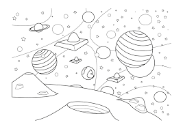 Dibujos Del Espacio Para Colorear