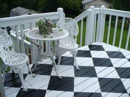 Black And White Deck Decor Metamorphis Monday Checkerboard Deck Deck Paint Outdoor Deck Decorating Outdoor Decor Backyard
