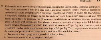 Maybe you would like to learn more about one of these? Problems 67 22 Universal Claims Processors Processes Chegg Com
