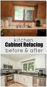 Kitchen Cabinet Refacing The Process Old Kitchen Cabinets Kitchen Cabinets Makeover Kitchen Diy Makeover