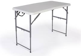 4 Folding Table Height Adjustable White In 2020 Folding Table Adjustable Height Table Adjustable Table
