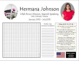 Personalized Lds Missionary Countdown Chart Missionary