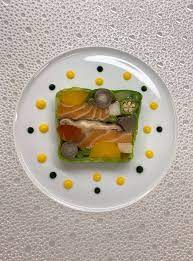 Courgette flower, summer squash, truffled ricotta, hazelnut, lemon verbena (v) £20 Ronan Cadorel On Twitter Sustainable Salmon And Seasonal Vegetables Terrine Served With Yuzu Condiments Coming Soon At Girandole Restaurant Parkhyatttokyo Sustainable Msc Asc Terrine Salmon Tokyo Https T Co Gbcwio9zkx