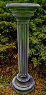 Außen garten steckdose wegeleuchte lampe silber energie säule strom edelstahl. Casa Padrino Barock Gartendeko Saule Grau O 27 X H 85 Cm Prunkvolle Runde Gartensaule Im Barockstil