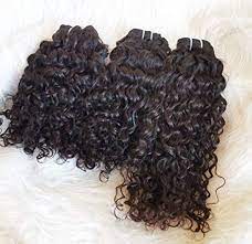 Virgin indian hair in natural wave is organic chemical free hair that has been donated at temples in andra pradesh, india washed and conditioned and machine wefted. Clytie Natural Raw Indian Curly Hair Bundles Unprocessed Virgin Cuticle Aligned Human Hair Weft Extensions 12 14 16 Buy Online At Best Price In Uae Amazon Ae