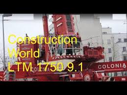 mobile crane liebherr ltm 1750 9 1 bridge construction