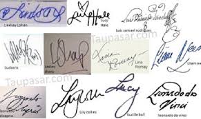 Berikut contoh tanda tangan para tokoh dan selebriti yang memiliki nama berawalan huruf a. Contoh Tanda Tangan Yang Simpel Keren Berkesan Dari Huruf A Z