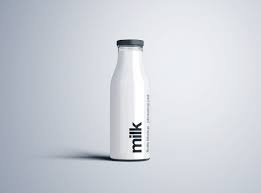 Download Milk Bottle Mockup Psd