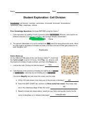 Mitosis lab answer key course hero. Edited Celldivisionse 1 Pdf Name Date Student Exploration Cell Division Vocabulary Cell Division Centriole Centromere Chromatid Chromatin Course Hero
