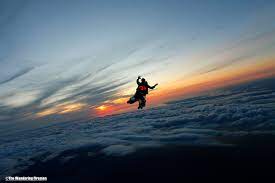 Sunset is the best time to make a skydive at skydive fyrosity®! Steve Tambosso The Wandering Fireman Skydiving Tandem Skydive At Sunset