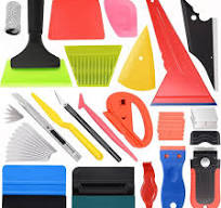 Vehicle Tint Squeegee PPF Tools Car Wrap Kit Corner Shank Scraper Window  Water Wiper Knife Blade Cutter Car Paint Protective Film Wrapping Kit  Window ...