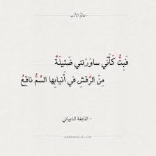 من اجمل ابيات الشعر الجاهلي النابغة الذبياني عالم الأدب My Love Arabic Calligraphy Calligraphy