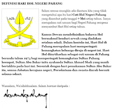 Check pahang public holidays (federal and state) for the calendar year 2020. Hari Hol Pahang