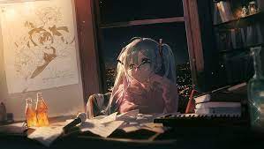 Check spelling or type a new query. Hd Wallpaper Anime Chill Out Anime Girls Night Wallpaper Flare