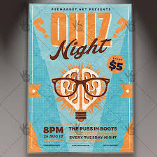 We want your trivia night to be a success, and advertising works. Quiz Night Premium Flyer Psd Template Psdmarket