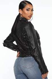 Rexie Vegan Leather Jacket Black Vegan Leather Jacket Jackets Leather Jacket Black
