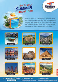 Plan Your Amazing Summer Holidays With Mangalam Tours And Travels Nig Ltd For Any Query Contact Info M In 2020 Traveling By Yourself Air Ticket Booking Trip Planning