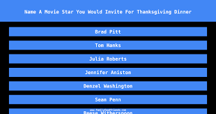 See screenshots, read the latest customer reviews, and compare ratings for thanksgiving greeting images and messages. Family Feud Name A Movie Star You Would Invite For Thanksgiving Dinner Answer