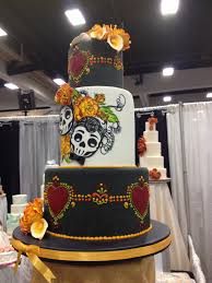 Pin De Melissa King En Wedding Bizcochos De Boda Pasteles De Fondant Dia De Los Muertos